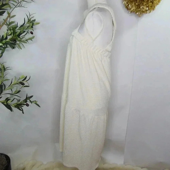 asos design womens cream textured dress sz 12 - Picture 4 of 7